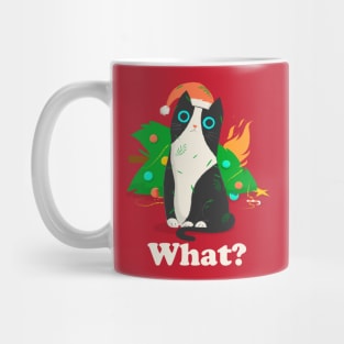 Cat What - Christmas Tree Mug
